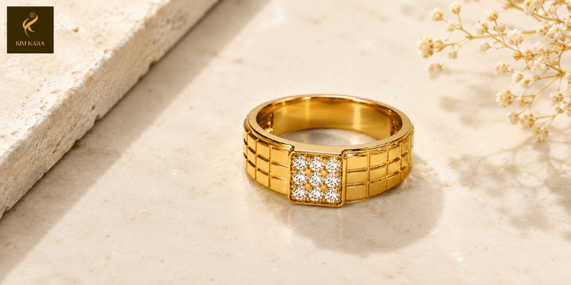 Top 10 Nhẫn Nam Vàng 610 đẹp, Sang Trọng Tại KIMKARA