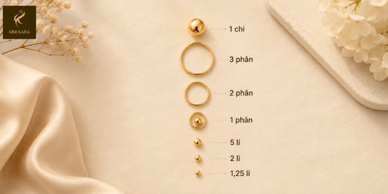 1 Phân vàng là bao nhiêu chỉ? Cách quy đổi chính xác