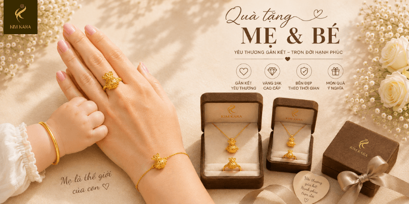 Trang sức vàng 610 cho mẹ và bé – Xu hướng quà tặng ý nghĩa và tiện dụng
