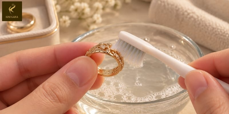5 Cách Vệ Sinh Nhẫn Vàng Bị Đen Sáng Bóng Như Mới Tại Nhà