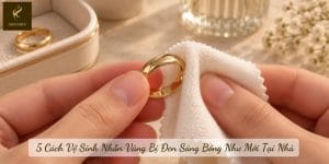 5 Cách Vệ Sinh Nhẫn Vàng Bị Đen Sáng Bóng Như Mới Tại Nhà
