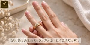 Nhẫn Vàng Bị Rộng Hay Chật Phải Làm Sao? Cách Khắc Phục