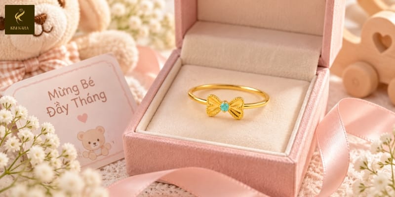 Quà Đầy Tháng Cho Bé Bằng Vàng Nên Chọn Loại Nào?