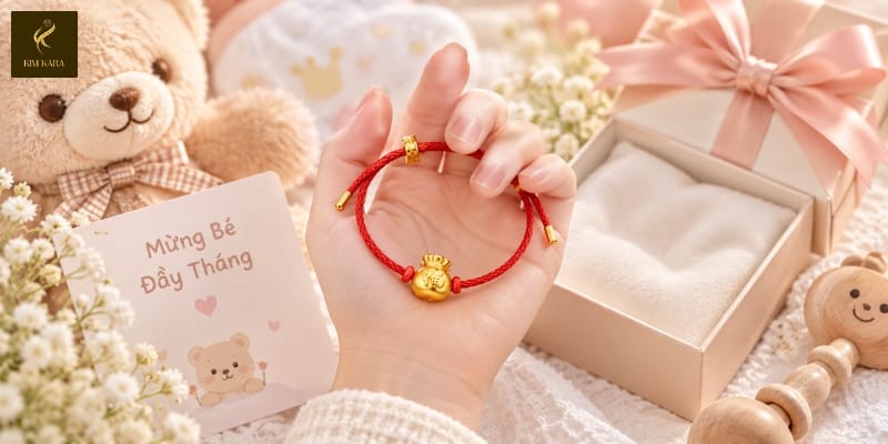 Quà Đầy Tháng Cho Bé Bằng Vàng Nên Chọn Loại Nào?