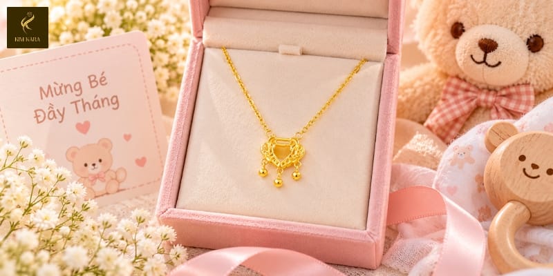 Quà Đầy Tháng Cho Bé Bằng Vàng Nên Chọn Loại Nào?